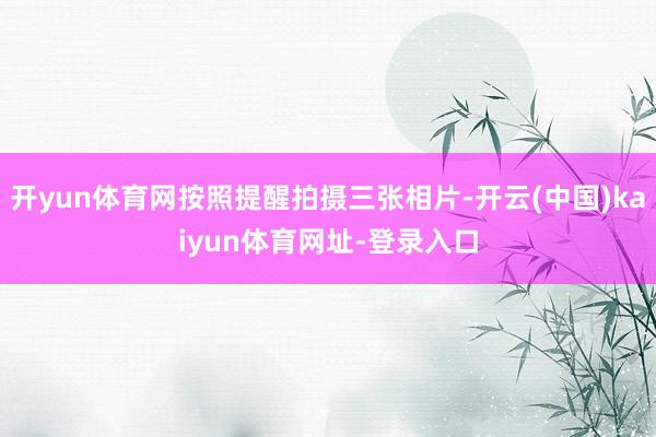 开yun体育网按照提醒拍摄三张相片-开云(中国)kaiyun体育网址-登录入口