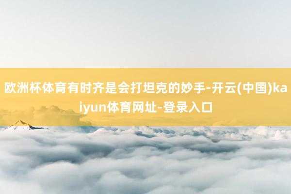 欧洲杯体育有时齐是会打坦克的妙手-开云(中国)kaiyun体育网址-登录入口