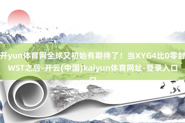 开yun体育网全球又初始有期待了！当XYG4比0零封WST之后-开云(中国)kaiyun体育网址-登录入口