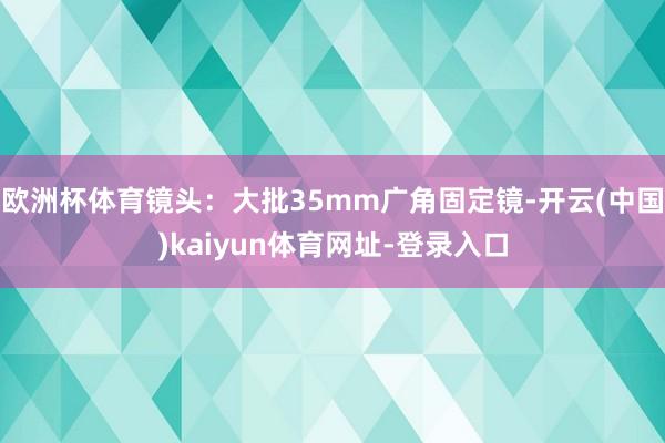 欧洲杯体育镜头：大批35mm广角固定镜-开云(中国)kaiyun体育网址-登录入口