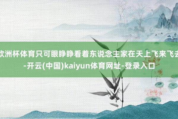 欧洲杯体育只可眼睁睁看着东说念主家在天上飞来飞去-开云(中国)kaiyun体育网址-登录入口